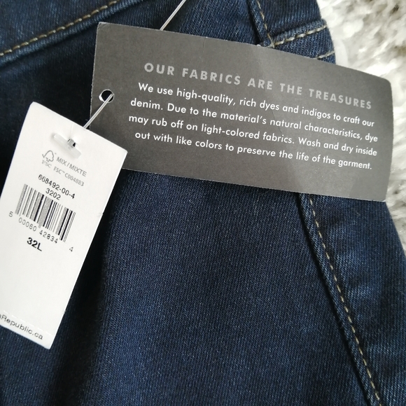 Banana Republic High Rise Skinny Ankle Crop Jeans NWT 2021 Size 32 Long - Picture 14 of 14